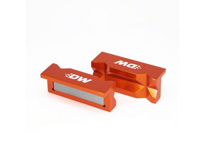 DeatschWerks 4in. Aluminum Soft Jaws w/ Magnet - Orange Anodized - 6-02-1007
