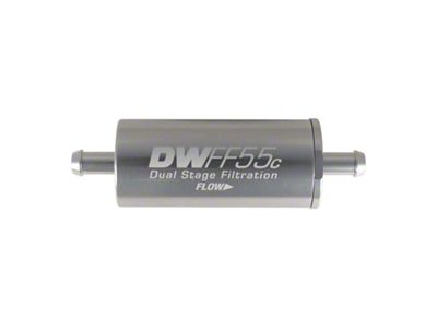 DeatschWerks 5/16in 10 Micron 55mm In-Line Fuel Filter Kit - 8-03-55C-010K