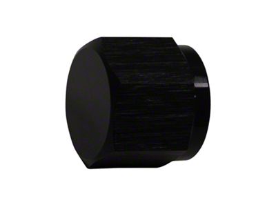 DeatschWerks 6AN Female Flare Cap - Anodized Matte Black - 6-02-0714-B