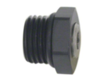DeatschWerks 6AN ORB Male Plug Fitting with 1/8in NPT Gauge - 6-02-0730-B