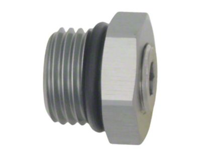 DeatschWerks 6AN ORB Male Plug Fitting with 1/8in NPT Gauge - 6-02-0730