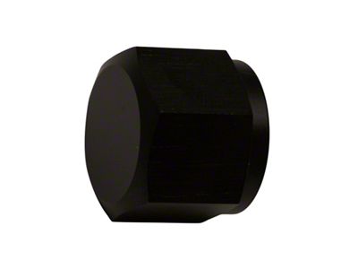 DeatschWerks 8AN Female Flare Cap - Anodized Matte Black - 6-02-0715-B