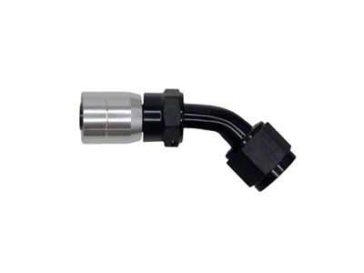 DeatschWerks 8AN Female Swivel 45-Degree Crimping Style Hose End CPE - 6-02-0806-C-B