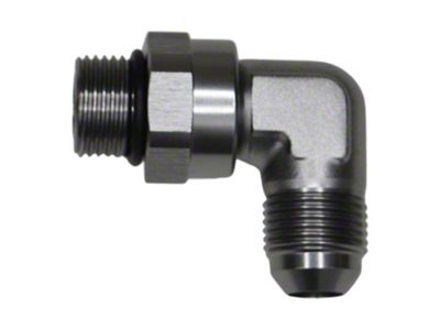DeatschWerks 8AN ORB Male Swivel to 8AN Male Flare 90-Degree - 6-02-0411