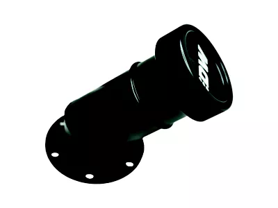 DeatschWerks Angled Filler Neck w/Cap - Matte Black - 6-03-FST-ANGLE