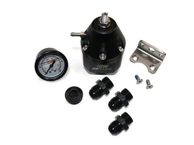 DeatschWerks DWR2000 AFPR + Pressure Gauge + 10AN & 8AN - 6-2000-FRB-108