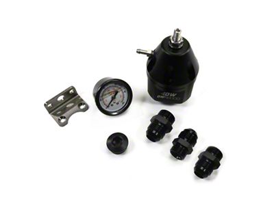 DeatschWerks DWR2000 AFPR + Pressure Gauge + 10AN Fittings - 6-2000-FRB-1010