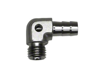 DeatschWerks Metric M12 to 3/8in Hose Barb 90-Degree Fitting w/ - 6-02-0650