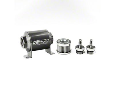 DeatschWerks Stainless Steel 5/16in 5 Micron Universal Inline Fuel Filter - 8-03-070-005K-516