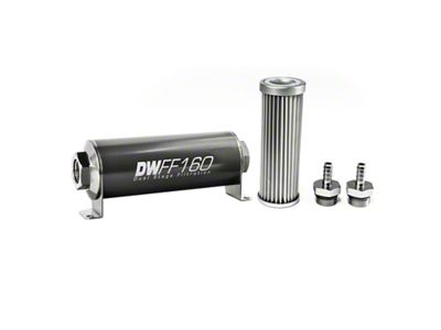 DeatschWerks Stainless Steel 5/16in 5 Micron Universal Inline Fuel Filter - 8-03-160-005K-516