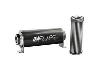 DeatschWerks Stainless Steel 8AN 40 Micron Universal Inline Fuel Filter - 8-03-160-040K