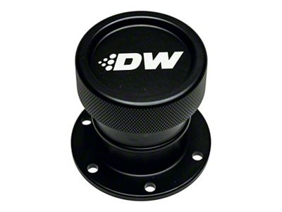 DeatschWerks Straight Filler Neck w/Cap - Matte Black - 6-03-FST-STRAIGHT