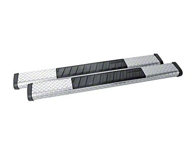 Dee Zee Universal Tubes - 6In Oval - Black Tread Aluminum - DZ16402