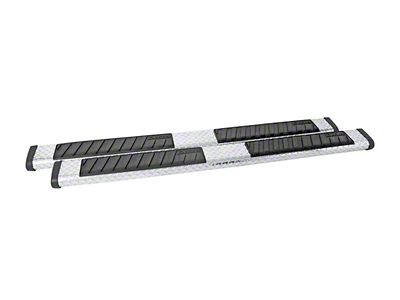 Dee Zee Universal Tubes - 6In Oval - Black Tread Aluminum - DZ16412