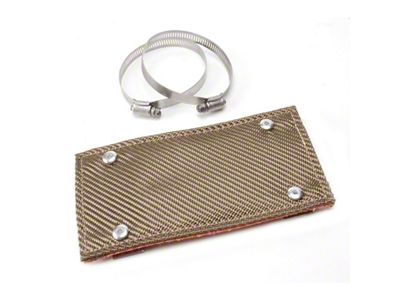 DEI Flex Pipe Shield 4in x 8in - Titanium