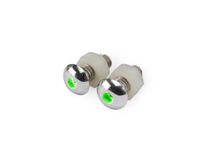 DEI LED Lighted Button Head Bolts Universal Accent Lighting - 2-pack - Green