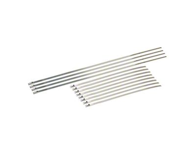DEI Stainless Steel Locking Tie Eight 8in and Four 14in - 10205