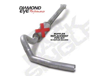 Diamond Eye Performance KIT 4in CB MFLR RPLCMENT PIPE SGL AL: - K4110A-RP