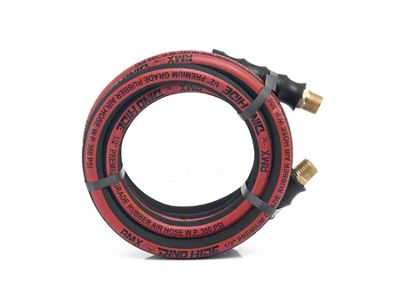 Dino-Hide Rubber Air Hose Assembly; 1/2-Inch x 10-Foot