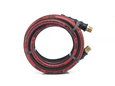 Dino-Hide Rubber Air Hose Assembly; 1/2-Inch x 15-Foot