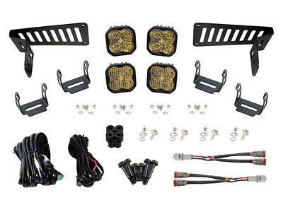 Diode Dynamics 18-21 Jeep JL Wrangler/Gladiator SS3 Cowl LED Bracket - DD6556