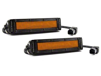 Diode Dynamics 6 In LED Light Bar - Amber Flood - DD6040P