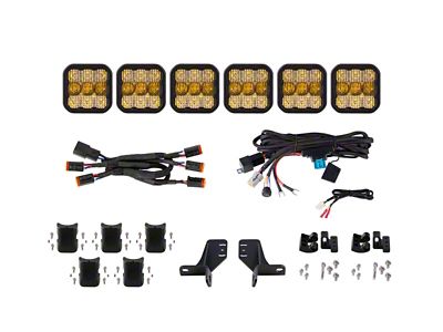 Diode Dynamics Bronco SS5 6-Pod CrossLink Grille Lightbar Kit Pro - DD7271