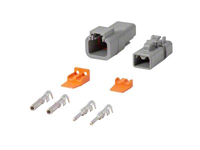 Diode Dynamics Deutsch Connector Kit 2-Pin 12-14 Gauge - DD4039