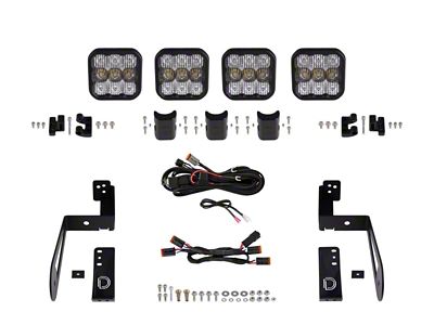 Diode Dynamics Jeep JK SS5 4-Pod CrossLink Grille Lightbar Kit - DD7229