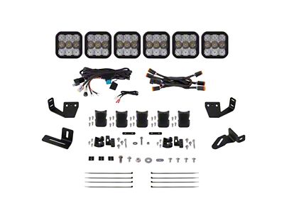 Diode Dynamics Prinsu/Sherpa Roof Racks SS5 6-Pod CrossLink Mounting Kit - DD7820