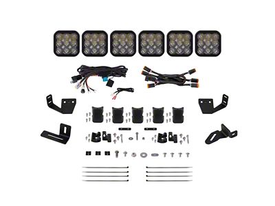 Diode Dynamics Prinsu/Sherpa Roof Racks- SS5 6-Pod CrossLink Mounting Kit - DD7822