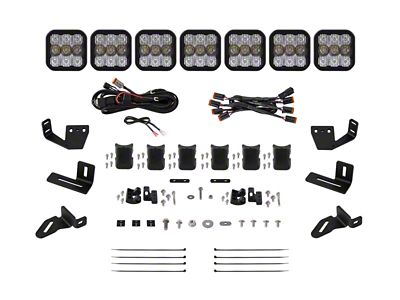 Diode Dynamics Prinsu/Sherpa Roof Racks- SS5 7-Pod CrossLink Mounting Kit - DD7824