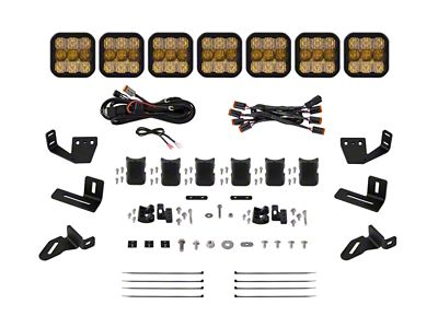 Diode Dynamics Prinsu/Sherpa Roof Racks- SS5 7-Pod CrossLink Mounting Kit - DD7825