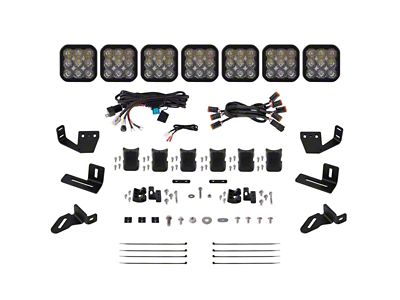 Diode Dynamics Prinsu/Sherpa Roof Racks- SS5 7-Pod CrossLink Mounting Kit - DD7830