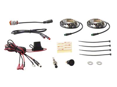 Diode Dynamics RGBW Engine Bay Strip Kit 2pc Multicolor - DD0440