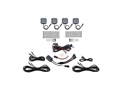 Diode Dynamics RGBW Rock Light Installer Kit w/Controller 4-pack - DD7740C