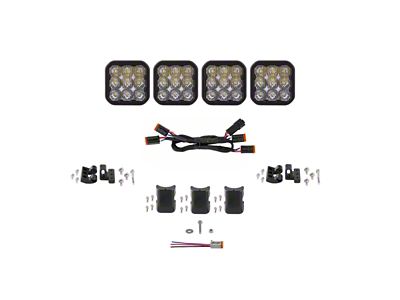 Diode Dynamics SS5 Pro Universal CrossLink 4-Pod Lightbar - White - DD7252