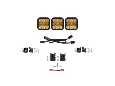 Diode Dynamics SS5 Sport Universal CrossLink 3-Pod Lightbar - Yellow - DD6793