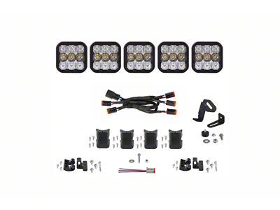 Diode Dynamics SS5 Sport Universal CrossLink 5-Pod Lightbar - White