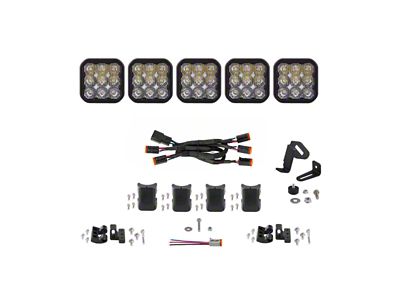 Diode Dynamics SS5 Sport Universal CrossLink 5-Pod Lightbar - White - DD7208