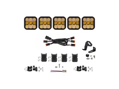 Diode Dynamics SS5 Sport Universal CrossLink 5-Pod Lightbar - Yellow - DD6797