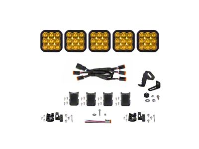 Diode Dynamics SS5 Sport Universal CrossLink 5-Pod Lightbar - Yellow - DD7209