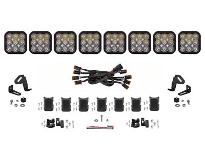 Diode Dynamics SS5 Sport Universal CrossLink 8-Pod Lightbar - White - DD7214