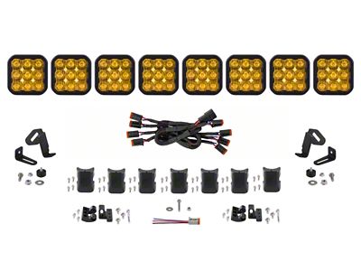 Diode Dynamics SS5 Sport Universal CrossLink 8-Pod Lightbar - Yellow - DD7215