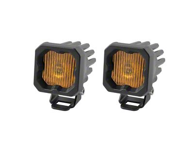 Diode Dynamics Stage Series C1 LED Pod - Yellow SAE - DD6848P