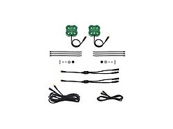 Diode Dynamics Stage Series Single-Color LED Rock Light; Green M8; 2-Pack (Universal; Some Adaptation May Be Required)
