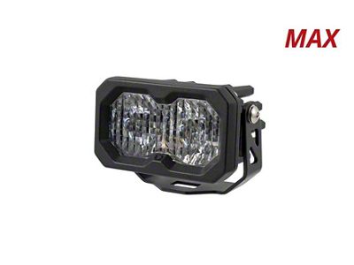 Diode Dynamics Stage Series C2 2.0 Max Standard LED Pod Light with Amber Backlight; White Flood (Universal; Some Adaptation May Be Required)