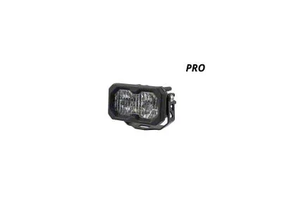 Diode Dynamics Stage Series C2 2.0 Pro Standard LED Pod Lights with Amber Backlight; Yellow Spot (Universal; Some Adaptation May Be Required)