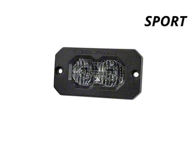 Diode Dynamics Stage Series C2 2.0 Sport Flush Mount LED Pod Light with Red Backlight; White Combo/Driving (Universal; Some Adaptation May Be Required)