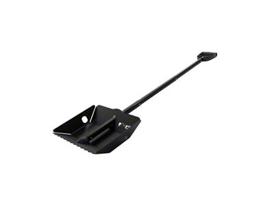 DMOS Stealth XL Snow Shovel; Black with Black Handle